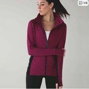 Lululemon Radient Jacket Deep Dive Berry Pink Black